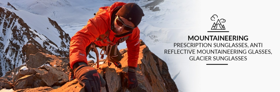 prescription mountaineering glasses - glacier glasses
