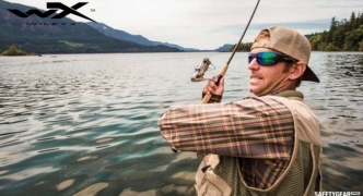 man wearing wiley x fishing
