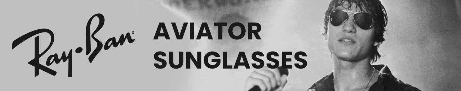 Ray-Ban Aviator Sunglasses Banner